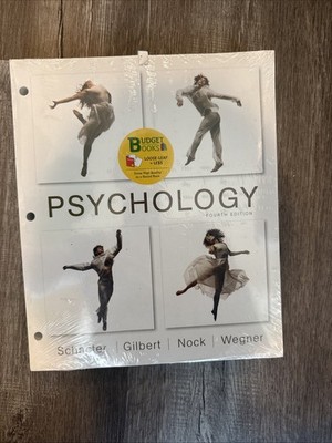 NEW Psychology  Fourth Edition Loose Leaf By Schacter, Gilbert, Nock, Wagner