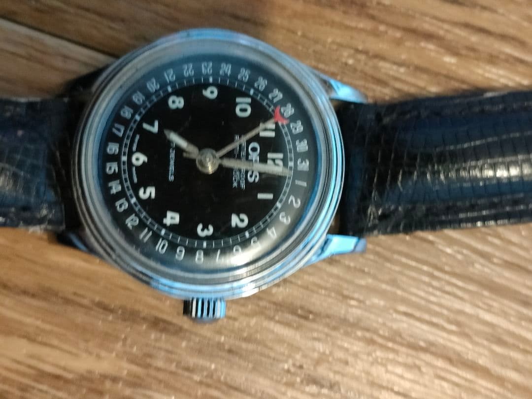 Oris Manual Winding Watch Pointer Date Black Dial… - image 9