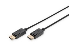 DIGITUS DisplayPort cable - Full-HD 1080p/60Hz - 15m - with lock - Compatible wi