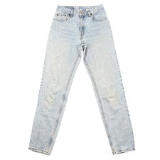 Vintage 90s Levi's 550 Relaxed Fit Womens Tapered Leg 28 Jeans Light Wash Blue
