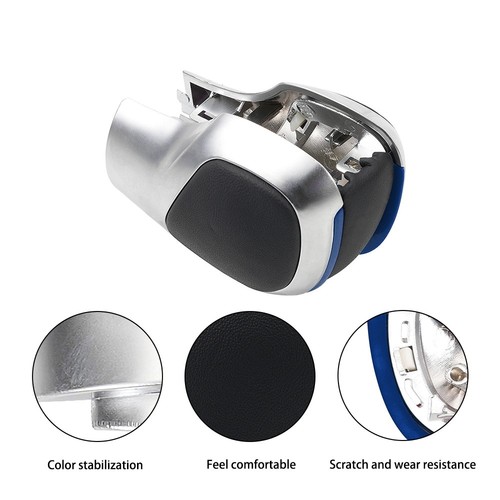 For VW Golf Jetta MK6 MK7 Passat B7 B8 Shift Knob Gear Side Cover w/ Blue Trim - Picture 6 of 16