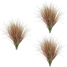 3 PCS Fake Green Plants Artificial Grass Decoration Tall Decorative Large