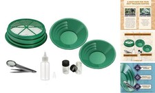 Gold Panning Kit - Complete Prospecting t with Pans, Sieves, and GP5-KIT107