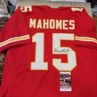 Patrick Mahomes Kansas City Chiefs Autographed Jersey JSA Certified #15 Football