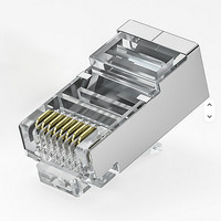 Geschirmte RJ45 Cat6 Cat6A CAT7 Pass-Through Stecker 10Er Pack Wemtool