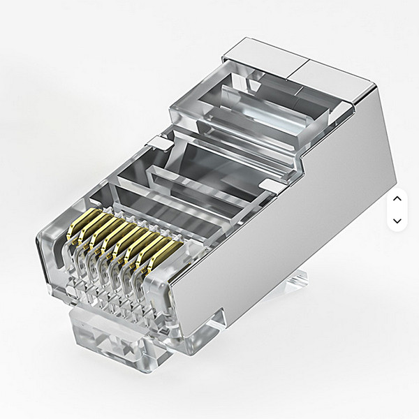 Geschirmte RJ45 Cat6 Cat6A CAT7 Pass-Through Stecker 10Er Pack Wemtool-image