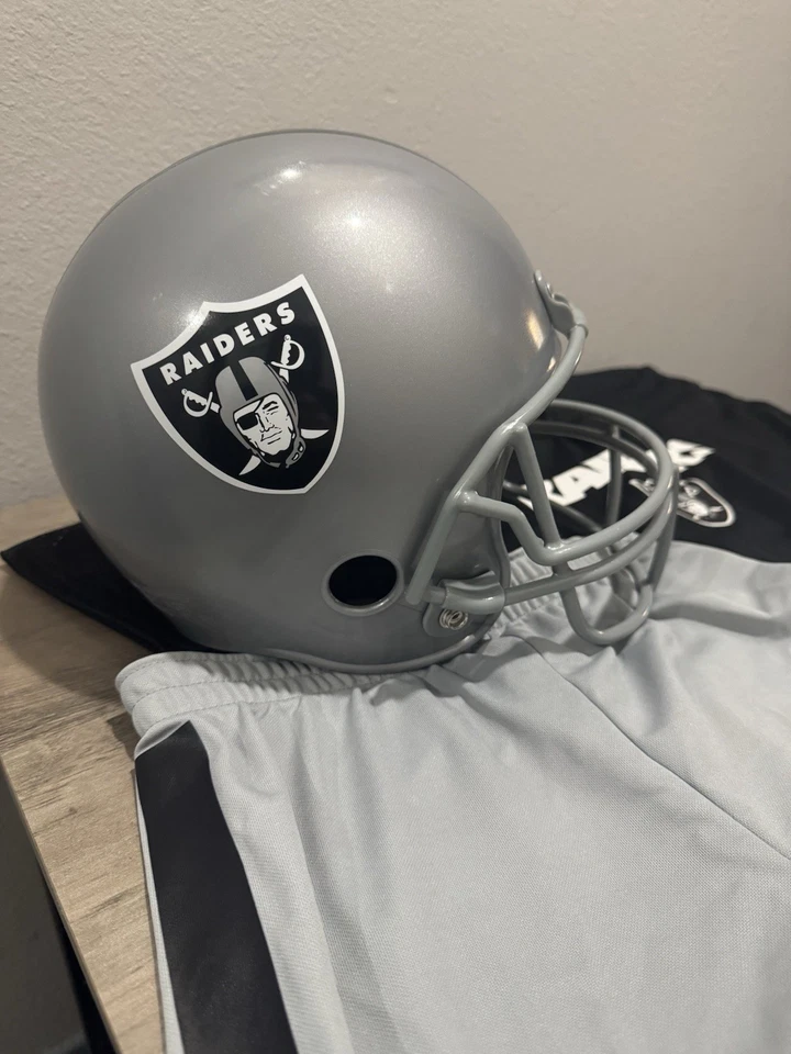 Conjunto de Uniforme Juvenil de los Raiders de Las Vegas Franklin Talla L NFL Jersey Casco Disfraz Foto 2 de 4