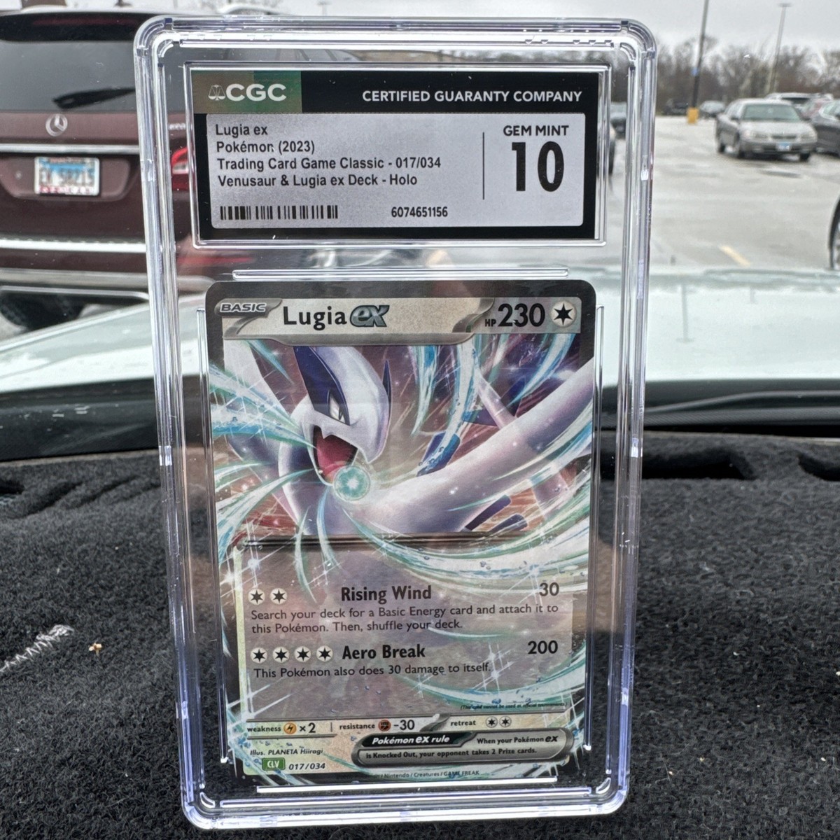 Lugia ex CLV 017/034 Pokémon Card - CGC 10 GRADED GEM MINT - TCG