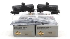 Proto 2000 HO Union Pacific 8k Gal Type 21 Riveted Tank Cars #8029/8037 (2) EX