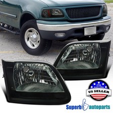Fit 1997-2002 Ford Expedition 97-03 F150 Headlights Smoke Replacement Lamps Lr