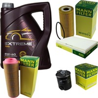 Inspektionspaket 5L Mannol Extreme 5W-40 FüR Mercedes W168 A 170 CDI 414 1.7