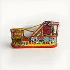 Vintage J. Chein Tin Litho Wind Up Roller Coaster Nice condition! 1950s