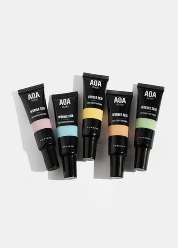 Primer facial corrector de color de piel AOA Studio Wonder neutraliza el enrojecimiento NUEVO - Imagen 4 de 4