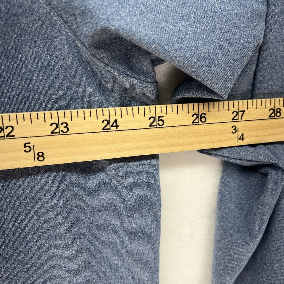 IZOD PerformX Long Sleeve Henley Men’s Sz XXL 2XL CoolFX Heathered Blue - Image 3 of 4