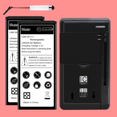 Long Endurance 2x 3100mAh Durable Battery Wall Charger for Alcatel 1B 2020 5002R
