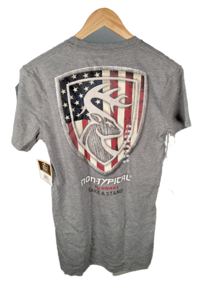 Drake - Non Typical Men's "Take A Stand" Ol' Glory Logo Short Sleeve Tee