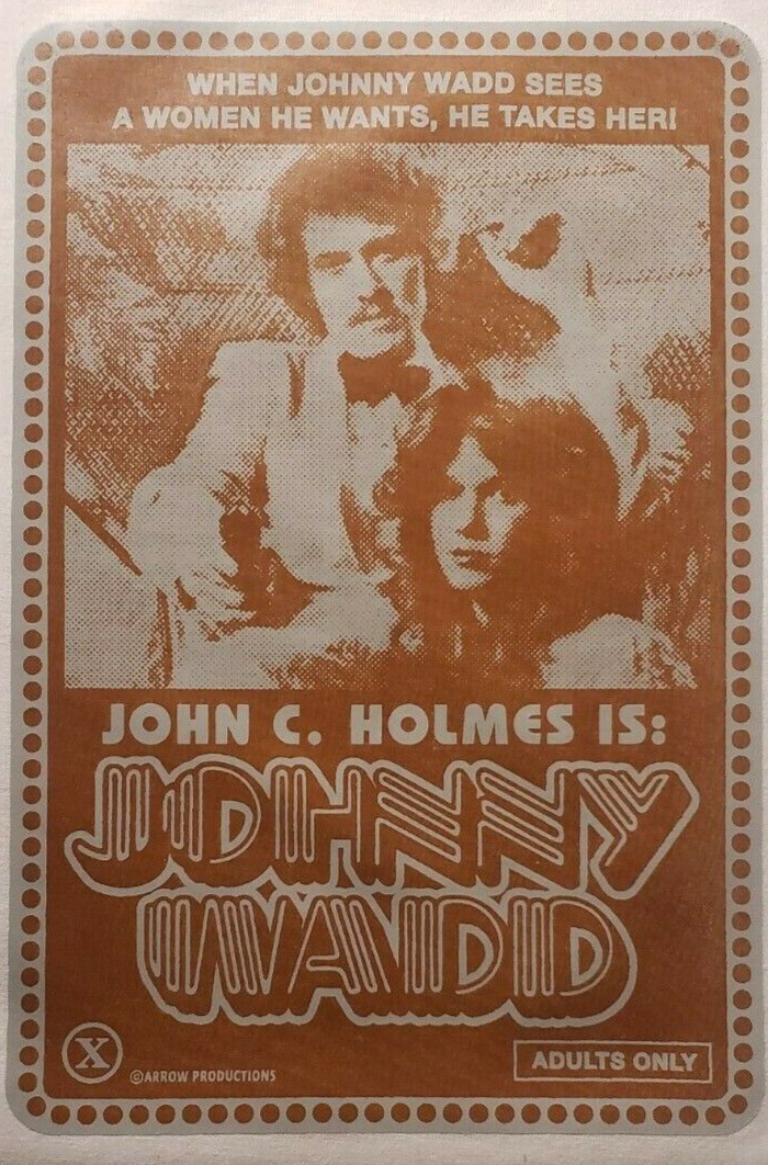 John C. Holmes Is Johnny Wadd XXX Movie Logo Iron On Heat Transfer 7
