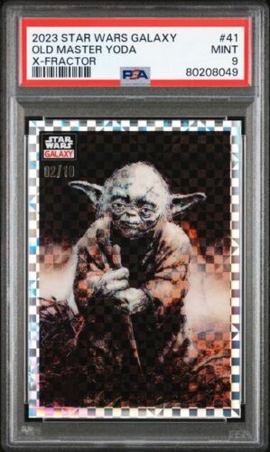 2023 Star Wars Galaxy  Old Master Yoda X-Fractor /10 PSA 9. ( POP 2) No Higher. - Picture 1 of 5