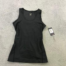 TOMMIE COPPER Tank Womens Medium M Lower Back Support Tank Ladies Black Top23 42