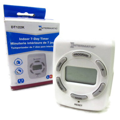 Intermatic DT122K Indoor 7-Day Timer 125VAC 15 Amp ~ New In Box ~