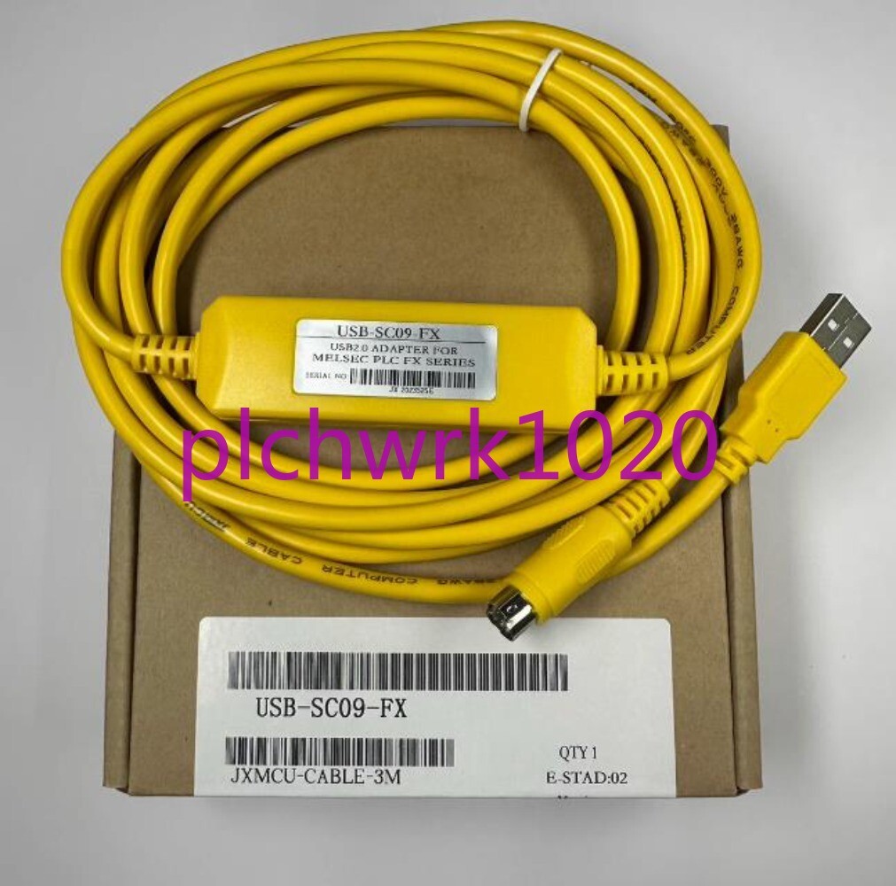 1 PCS NEW Mitsubishi PLC programming cable yellow box USB-SC09-FX
