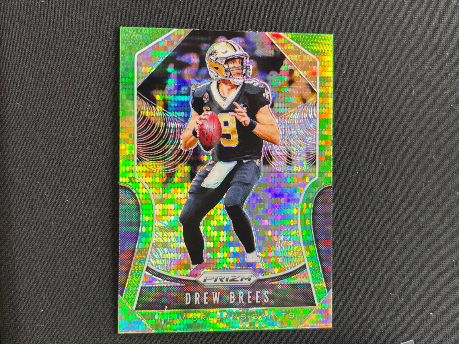Drew Brees 2019 Prizm Green Pulsar Prizm New Orleans Saints A57