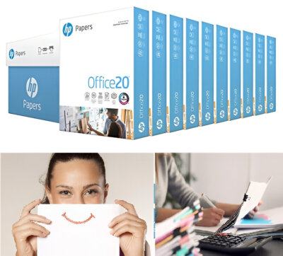8,5''''x11'''' HP A4 80GSM Fotokopie Kopierer weißes Papier Blatt Büro Schule 1 2 3 Felgen