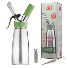 iSi North America Culinary Eco Series Green Whip for Whipped Cream, Foams and Pl