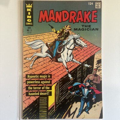 Mandrake The Magician #3 King Comics (1967) 5.5 FN- plus Phantom story