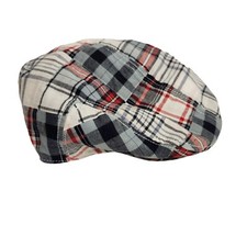 Crazy 8 Kids Plaid Newsboy Cap 4T-5T Cotton  Polyester Blend