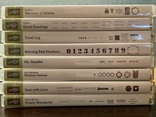 NEW Stampin' Up Clear Mount Rubber Stamp Sets