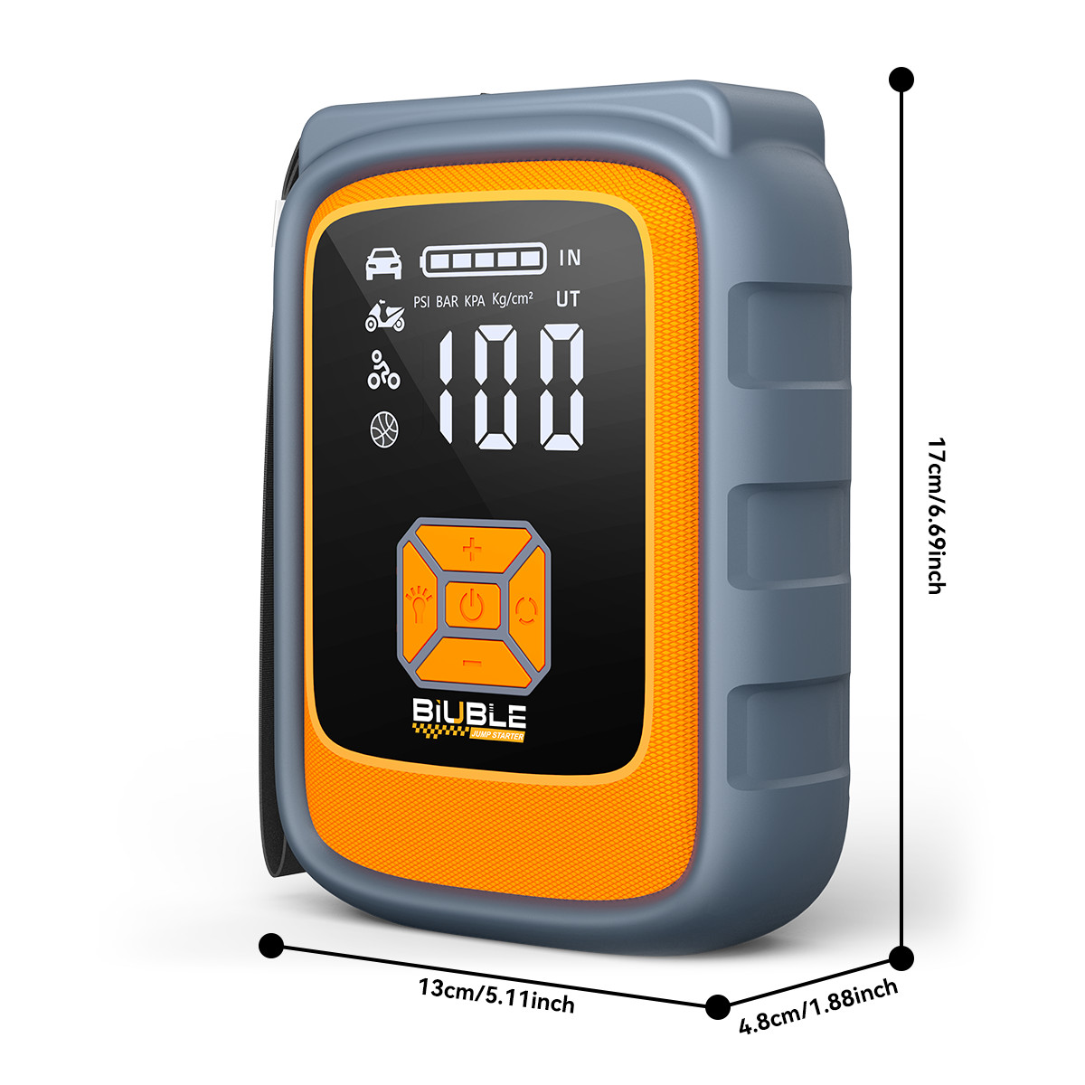 BIUBLE X8 Jump Starter with Air Compressor 9000A Portable Car Battery Booster US