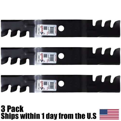 3PK Mulch Blades For John Deere 48" X485 X495 X500 X520 X534 X540 X570