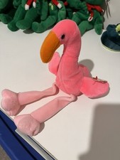 Retired 1995 Ty Beanie Babies Pinky The Flamingo
