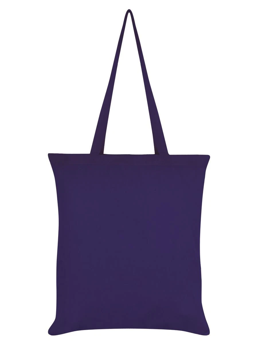 Purple Tote Bag Crazy Bat Lady