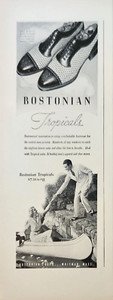 1938 Bostonians Shoes Vintage Ad Tropicals