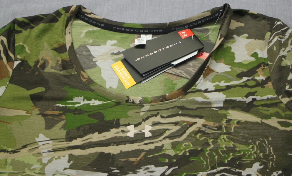 Camisa de caza Under Armour UA Threadborne para mujer camuflaje forestal temporada temprana nueva con etiquetas XL Foto 2 de 4