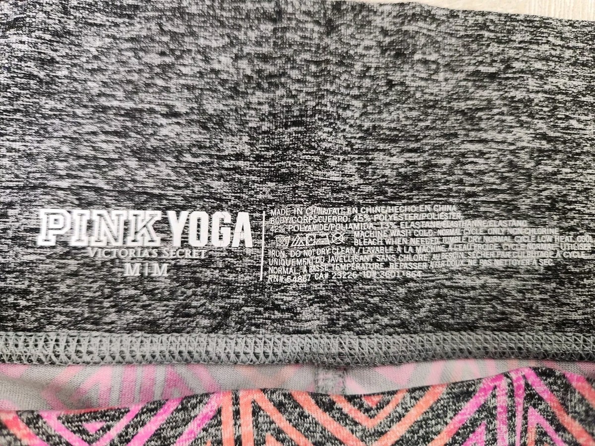 Pink Victoria's Secret Women's yoga leggings pink & Grey Geometric