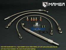 Turbo Oil & Water Line Kit for Saab 9-3 AERO B207R TD04 TD04L 12T 14T Turbo