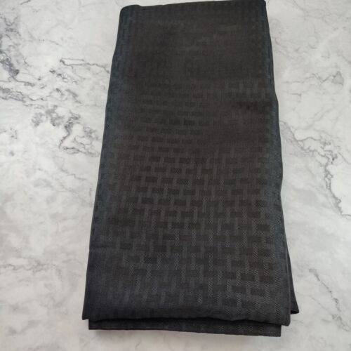 Mainstays 60"x 84" Black Woven Textured Rectangle Fabric Tablecloth Table NEW - Picture 1 of 3