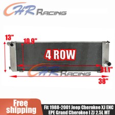 4Row Radiator For 1988-2001 Jeep Cherokee XJ ENC EPE Grand Cherokee I ZJ 2.5L MT