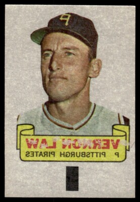 1966 Topps Rub-Offs Vernon Law Pittsburgh Pirates