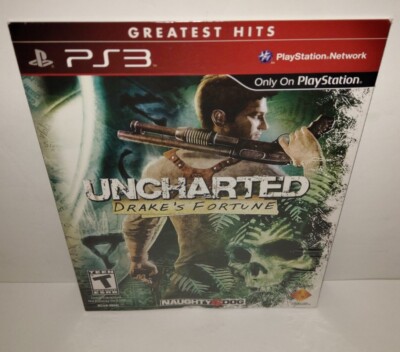 Uncharted Drake's Fortune PS3 Cardboard Sleeve (Sony PlayStation 3, 2007) Sealed