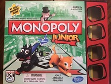 MONOPOLY JUNIOR "My First Monopoly Game" Board Game 100% Complete! Monopoly Jr!