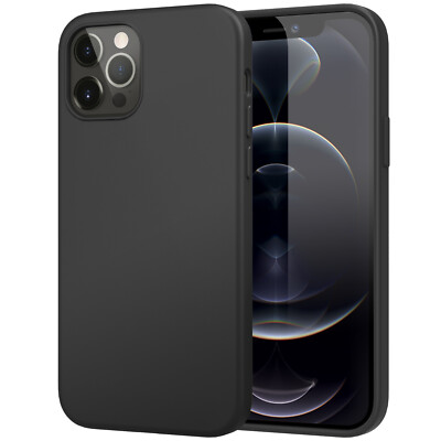 Premium Schutz Hülle Schwarz für  iPhone 6/7/8/X/Xr/Xs Max/11/12/13 mini/Pro/Max