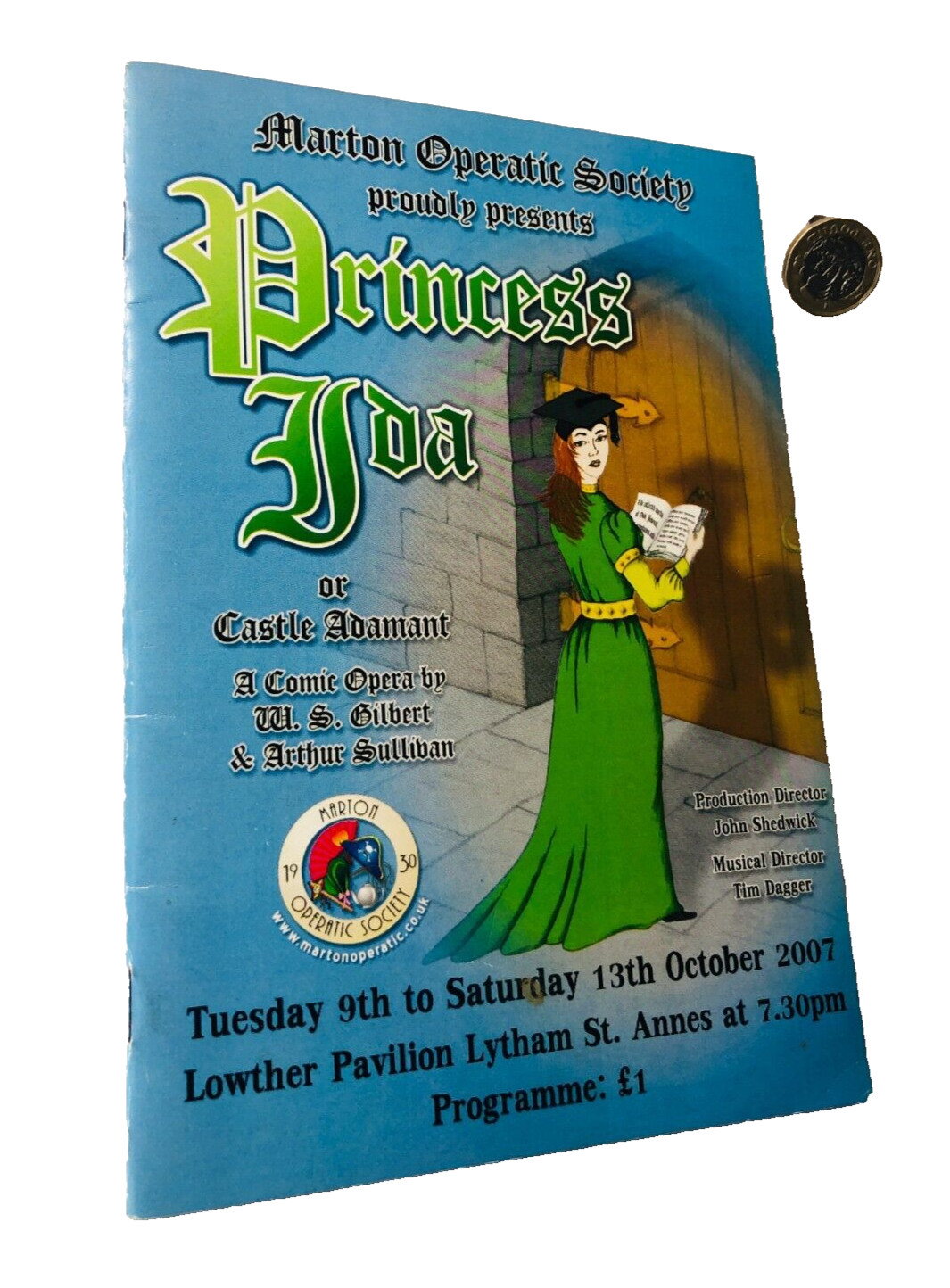 Programa de Teatro Princesa Ida St Annes 2007 Vintage ra