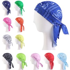 Men Hijab Pirate Hats Unisex Turban Inner Caps Bandana Headband Beanie Bike Hat