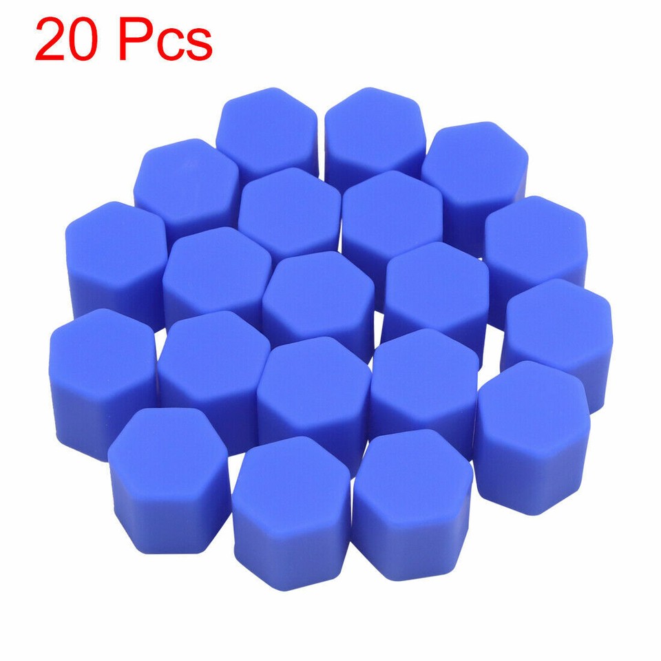 24-Piece Red Hub Screw Cover – 21mm Wheel Nut Caps – Universal Fit – Plastic
