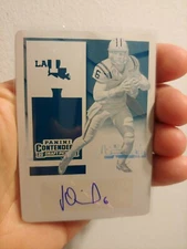 2016 Contenders Draft Picks Jeff Driskel Louisiana Tech Auto Plate 1/1 1of 1 RC