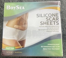 BOYSEA Professional Silicone Scar Removal Sheets 1.6" X 150" EXP 09/2026 Sealed